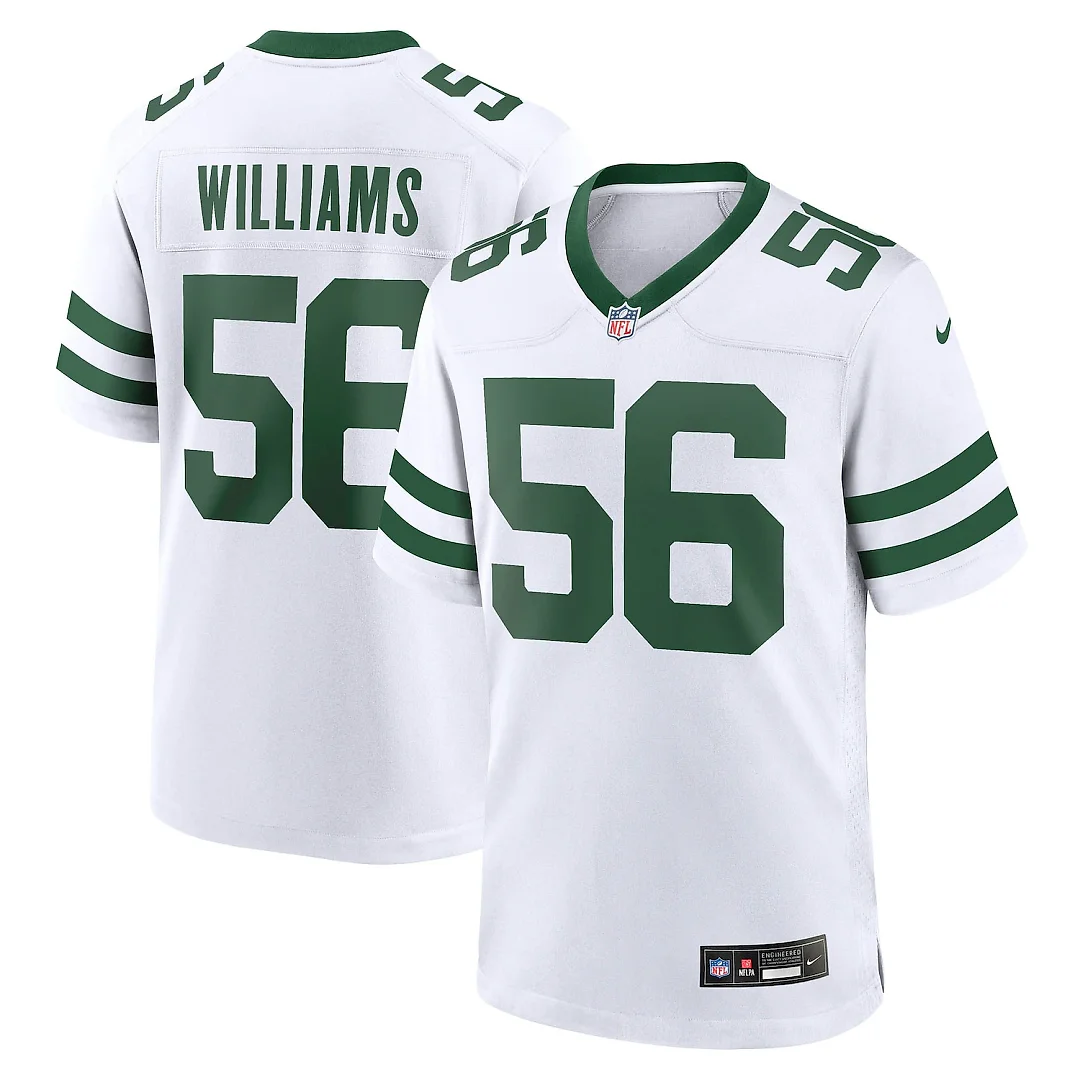 Zennovawear Quincy Williams New York Jets Game Jersey - Legacy White