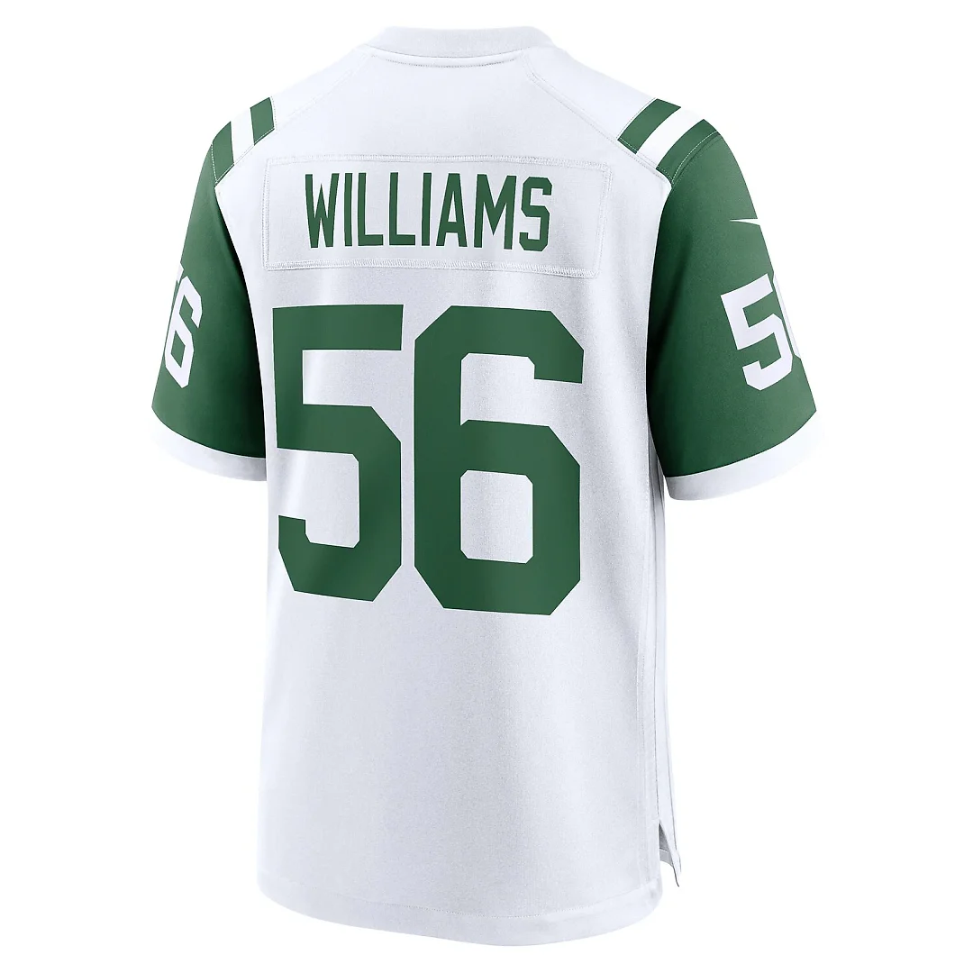 Zennovawear Quincy Williams New York Jets Alternate Game Jersey - White
