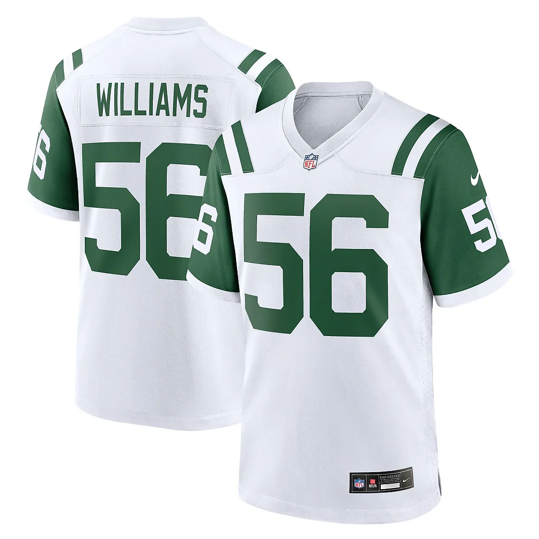 Zennovawear Quincy Williams New York Jets Alternate Game Jersey - White