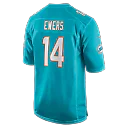 Zennovawear Quinn Ewers Miami Dolphins Team Game Jersey - Aqua