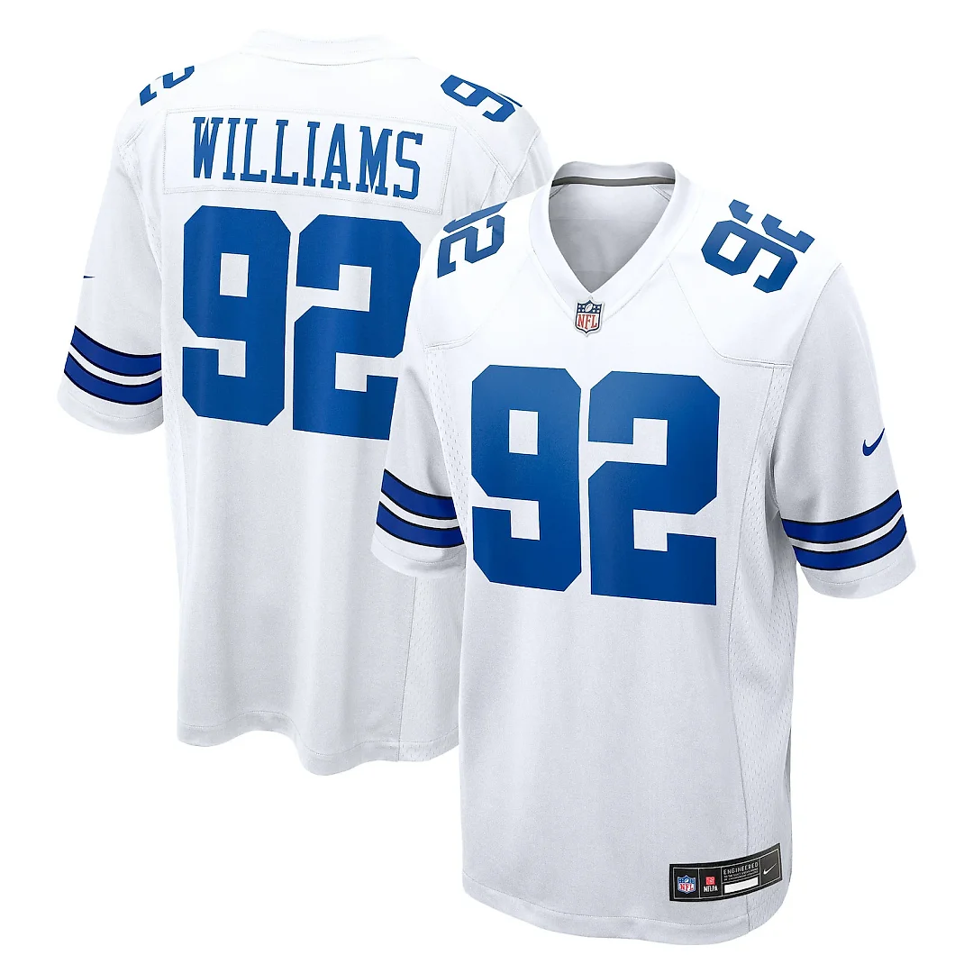 Zennovawear Quinnen Williams Dallas Cowboys Game Jersey - White
