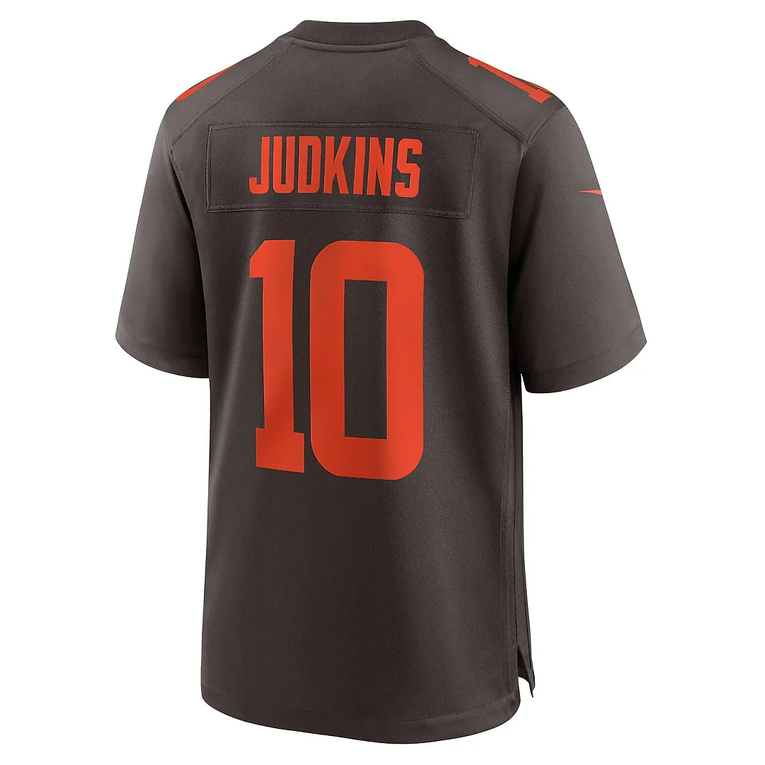 Zennovawear Quinshon Judkins Cleveland Browns Alpha Dawg Game Jersey - Brown