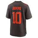Zennovawear Quinshon Judkins Cleveland Browns Alpha Dawg Game Jersey - Brown