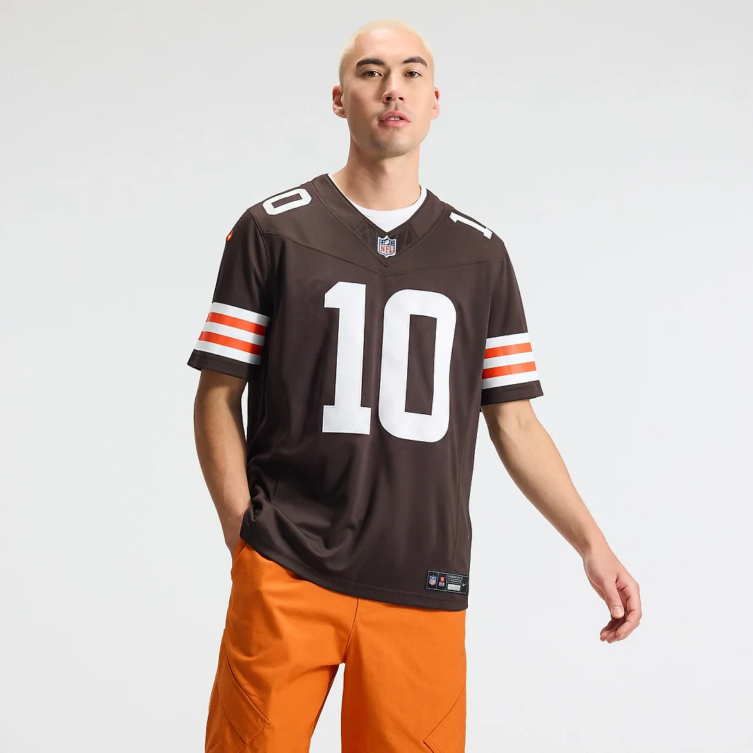 Zennovawear Quinshon Judkins Cleveland Browns Team Vapor FUSE. Stitched Limited Jersey - Brown
