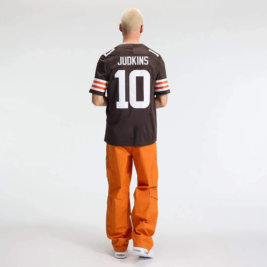 Zennovawear Quinshon Judkins Cleveland Browns Team Vapor FUSE. Stitched Limited Jersey - Brown