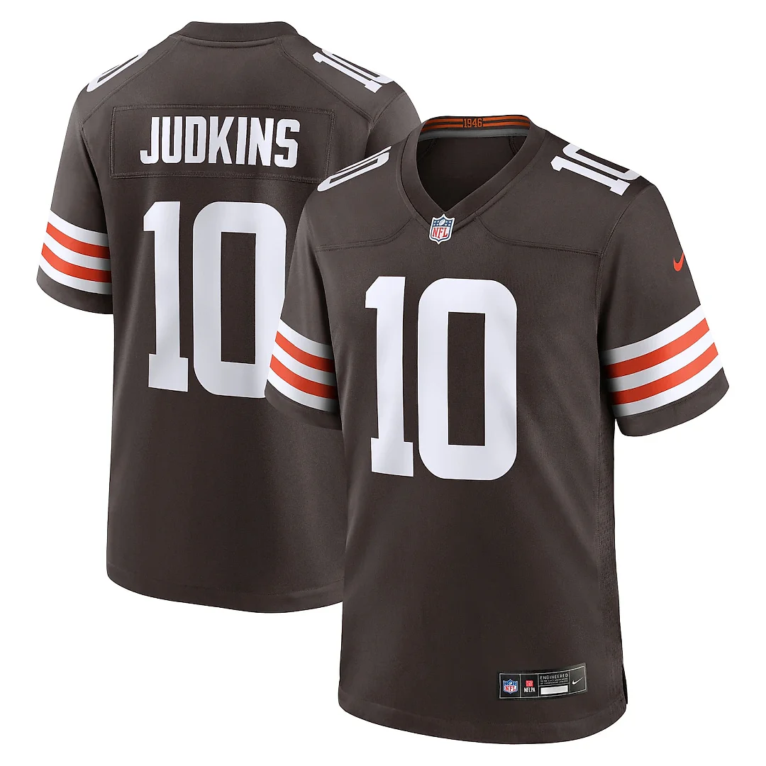 Zennovawear Quinshon Judkins Cleveland Browns 2025 NFL Draft Game Jersey - Brown
