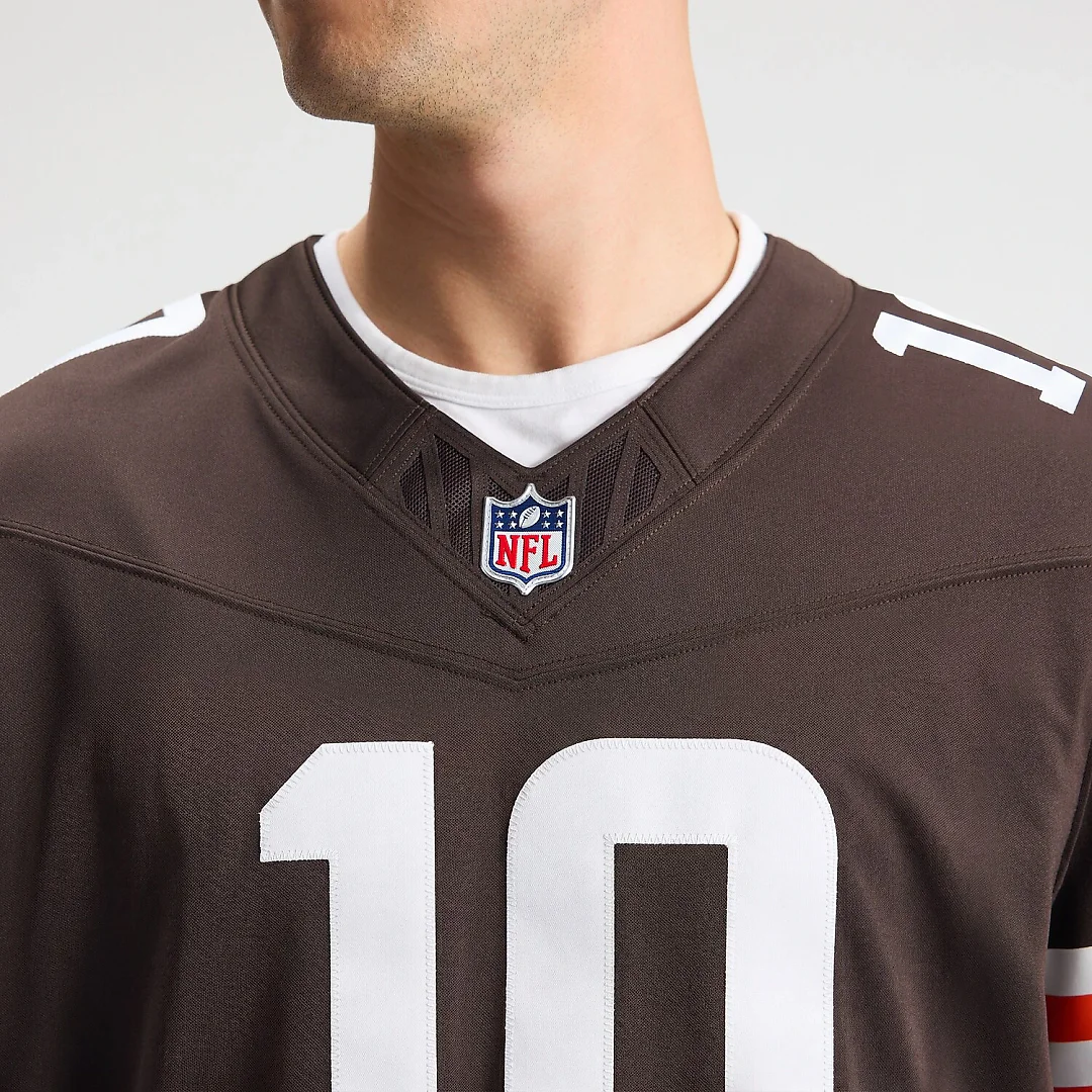 Zennovawear Quinshon Judkins Cleveland Browns Team Vapor FUSE. Stitched Limited Jersey - Brown