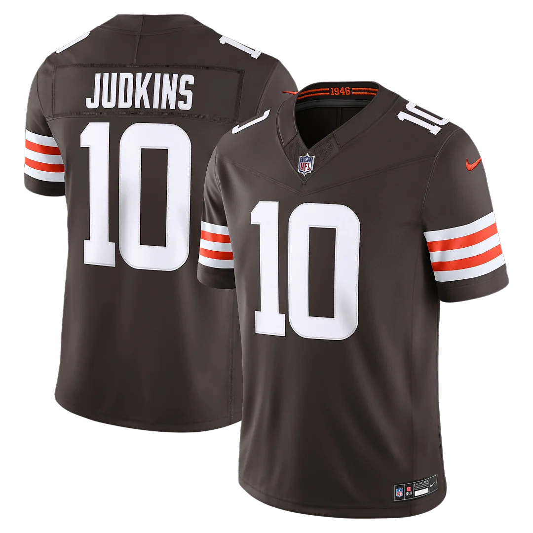 Zennovawear Quinshon Judkins Cleveland Browns Team Vapor FUSE. Stitched Limited Jersey - Brown