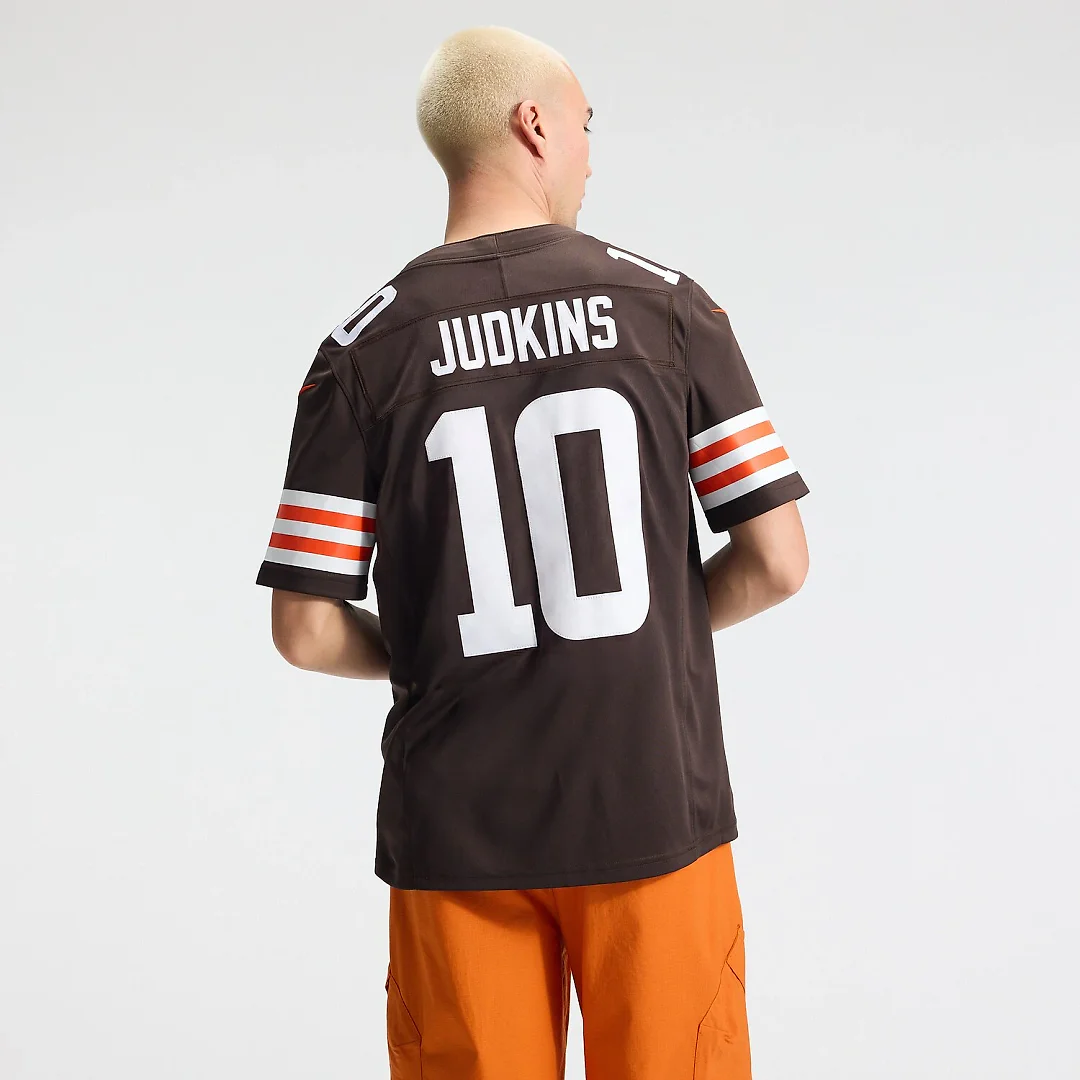 Zennovawear Quinshon Judkins Cleveland Browns Team Vapor FUSE. Stitched Limited Jersey - Brown
