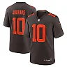 Zennovawear Quinshon Judkins Cleveland Browns Alpha Dawg Game Jersey - Brown