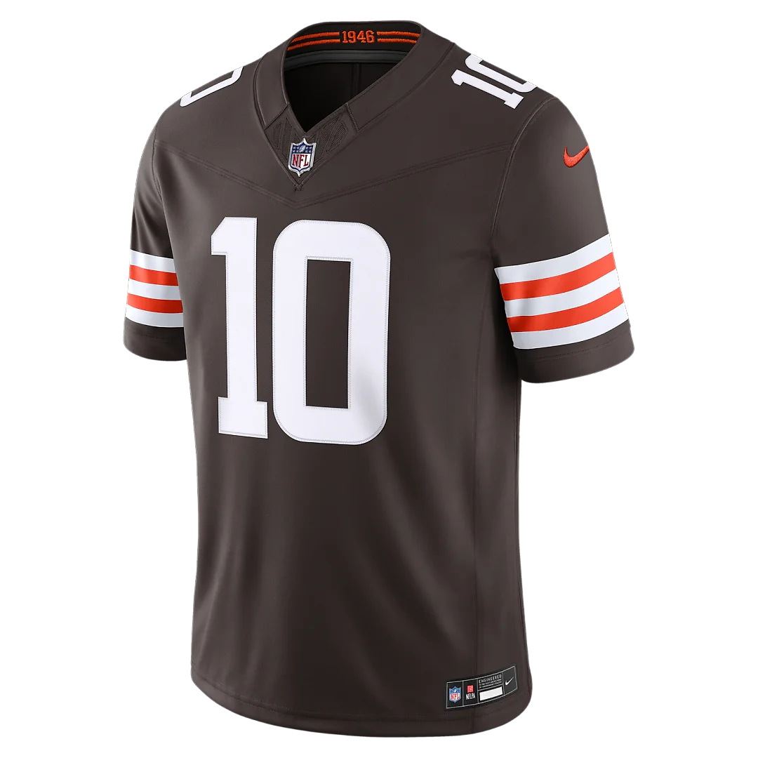 Zennovawear Quinshon Judkins Cleveland Browns Team Vapor FUSE. Stitched Limited Jersey - Brown