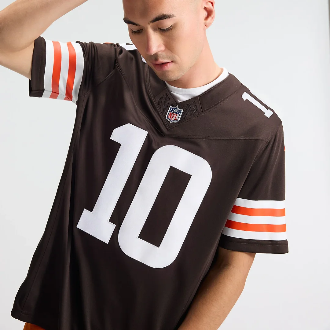 Zennovawear Quinshon Judkins Cleveland Browns Team Vapor FUSE. Stitched Limited Jersey - Brown