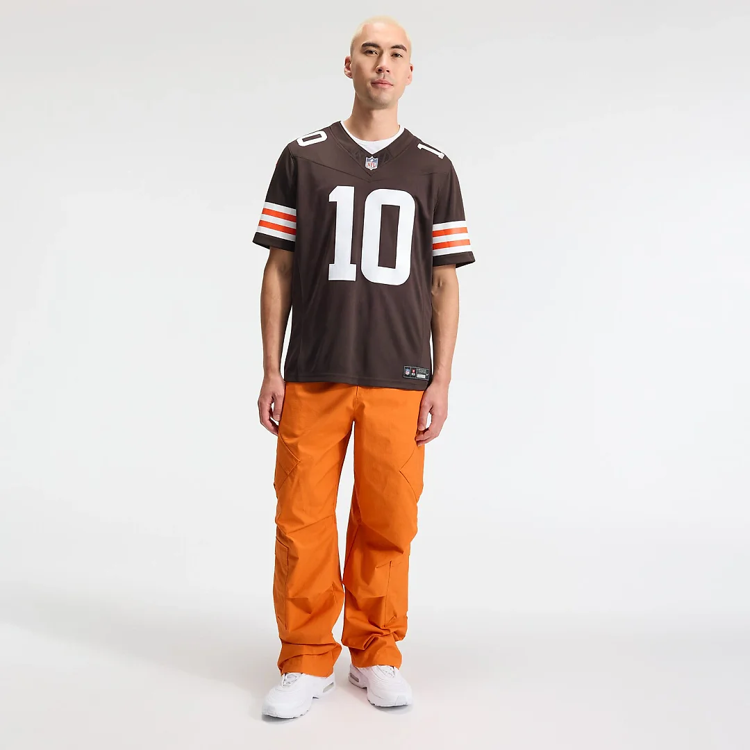 Zennovawear Quinshon Judkins Cleveland Browns Team Vapor FUSE. Stitched Limited Jersey - Brown
