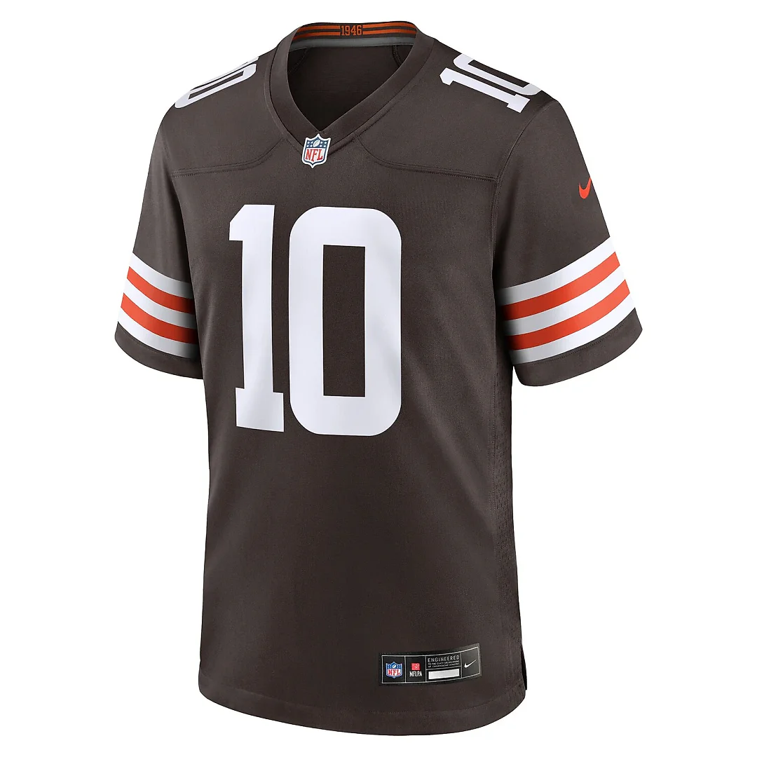 Zennovawear Quinshon Judkins Cleveland Browns 2025 NFL Draft Game Jersey - Brown