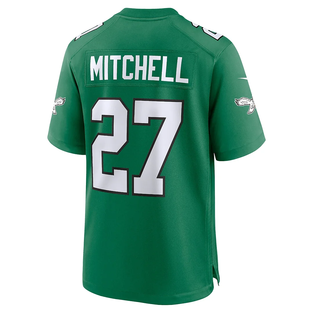 Zennovawear Quinyon Mitchell Philadelphia Eagles Alternate Game Jersey - Kelly Green