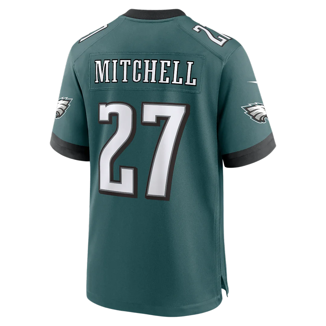 Zennovawear Quinyon Mitchell Philadelphia Eagles Team Game Jersey - Midnight Green