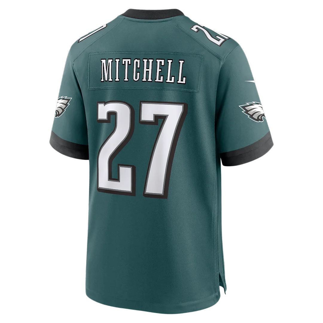 Zennovawear Quinyon Mitchell Philadelphia Eagles Team Game Jersey - Midnight Green