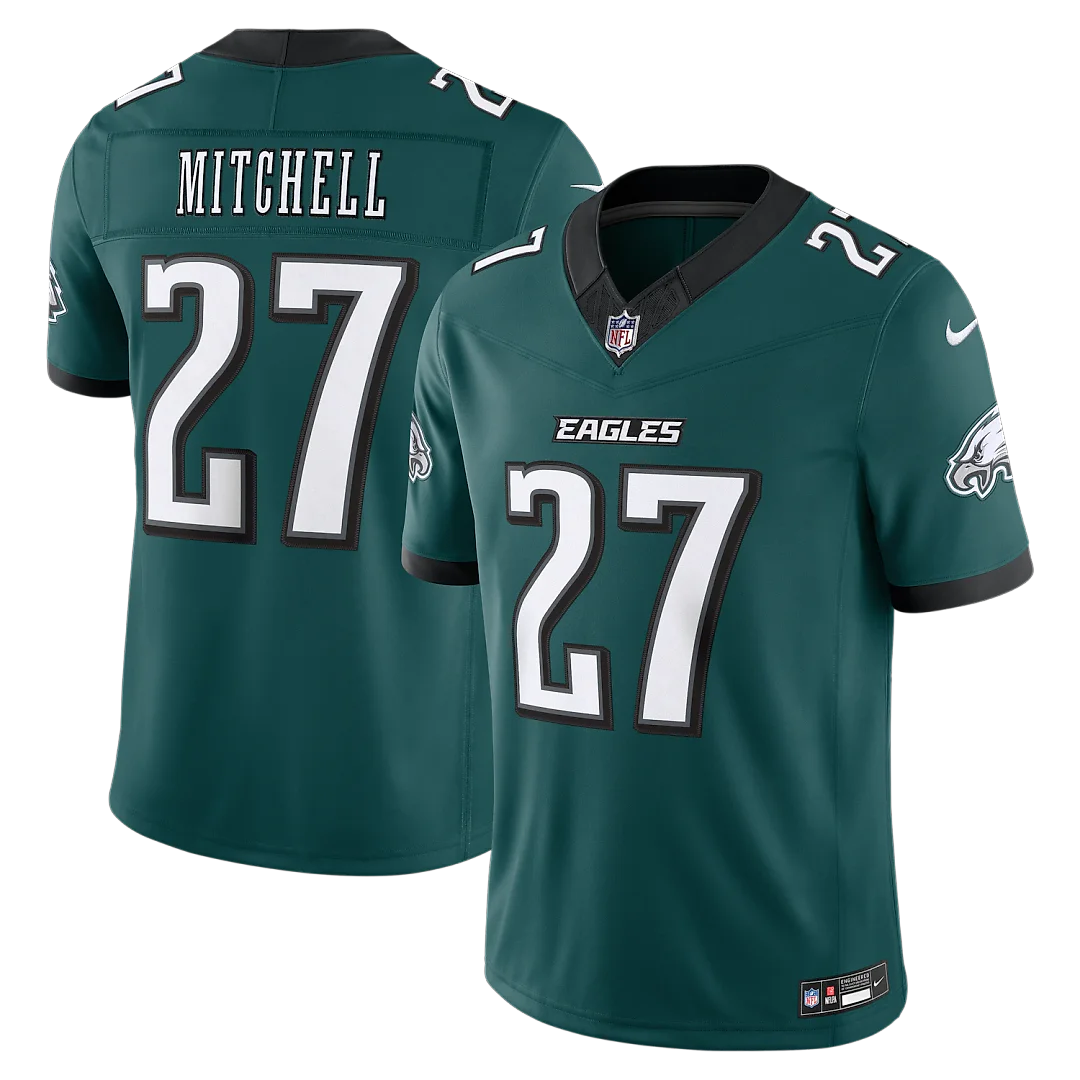 Zennovawear Quinyon Mitchell Philadelphia Eagles Team Vapor FUSE. Stitched Limited Jersey - Midnight Green