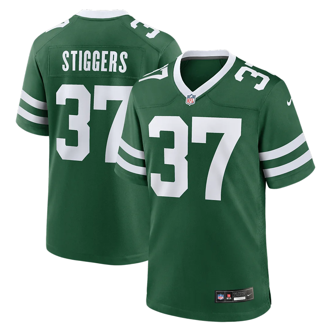 Zennovawear Qwan'tez Stiggers New York Jets Team Game Jersey - Legacy Green