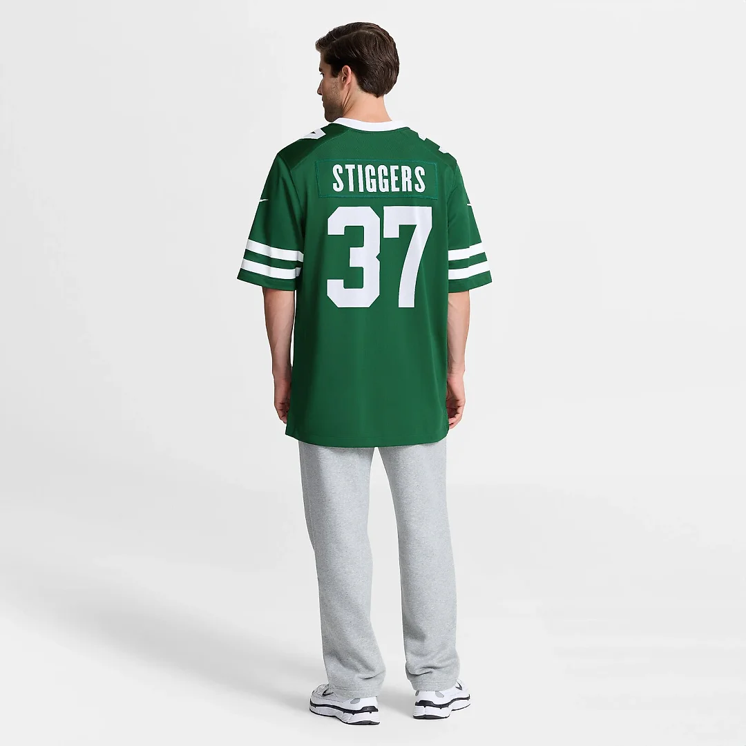 Zennovawear Qwan'tez Stiggers New York Jets Team Game Jersey - Legacy Green