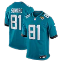 Zennovawear R. Jay Soward Jacksonville Jaguars Retired Player Team Game Jersey - Teal