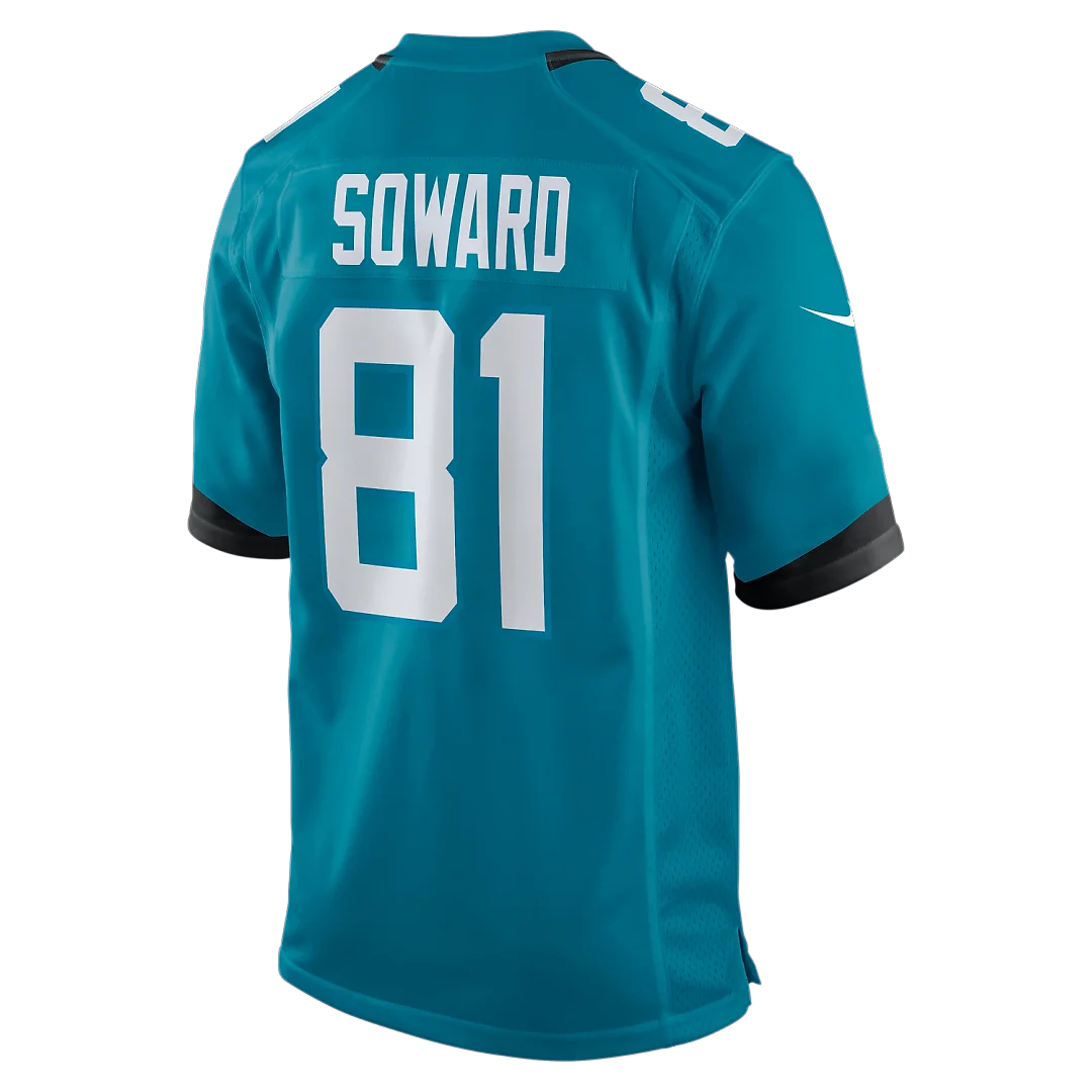Zennovawear R. Jay Soward Jacksonville Jaguars Retired Player Team Game Jersey - Teal