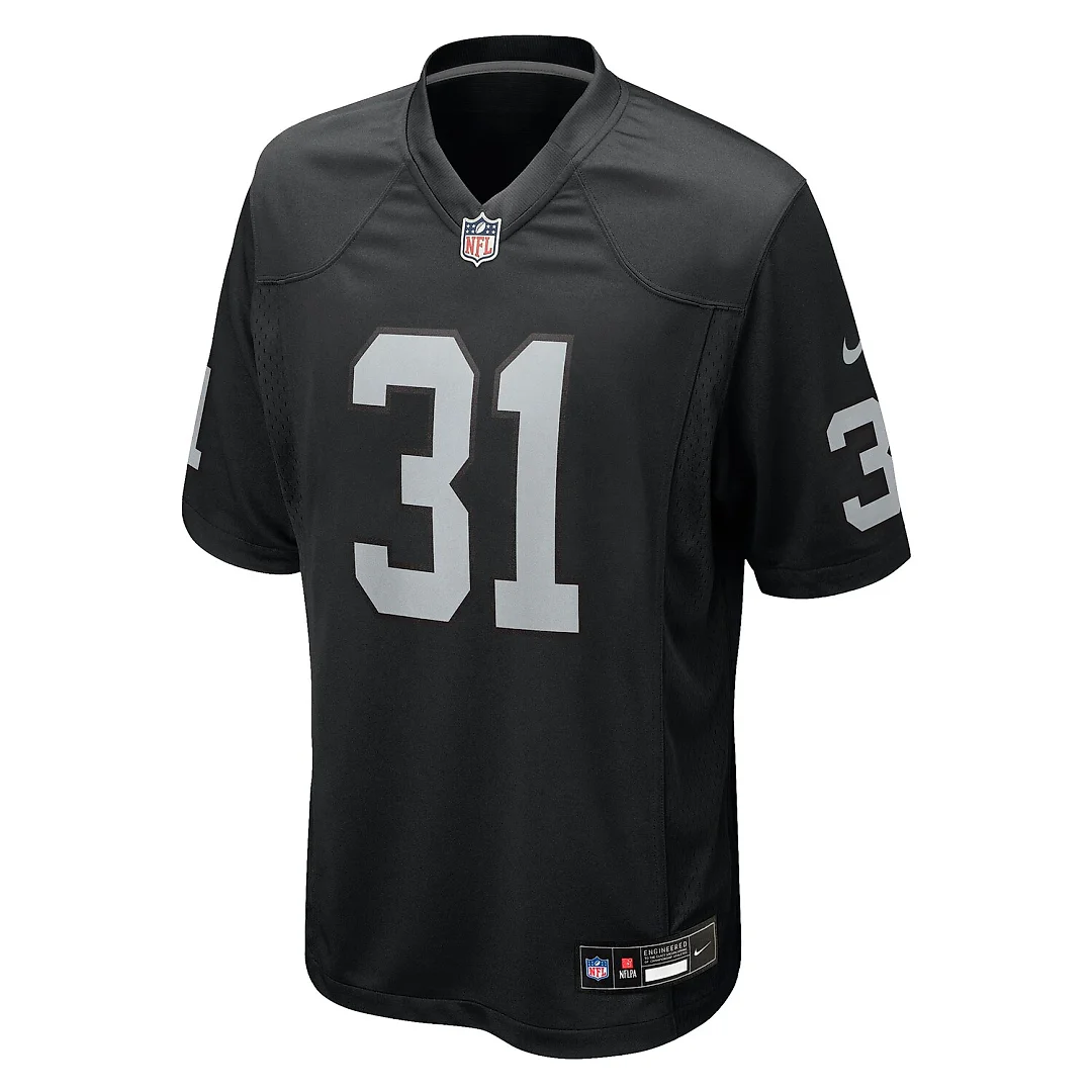 Zennovawear Raheem Mostert Las Vegas Raiders Team Game Jersey - Black