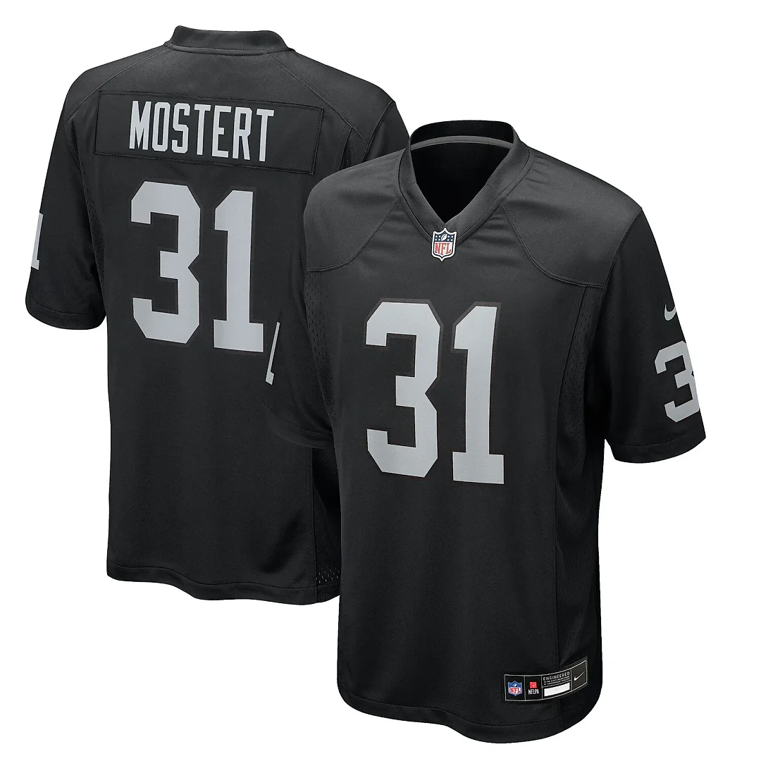Zennovawear Raheem Mostert Las Vegas Raiders Team Game Jersey - Black