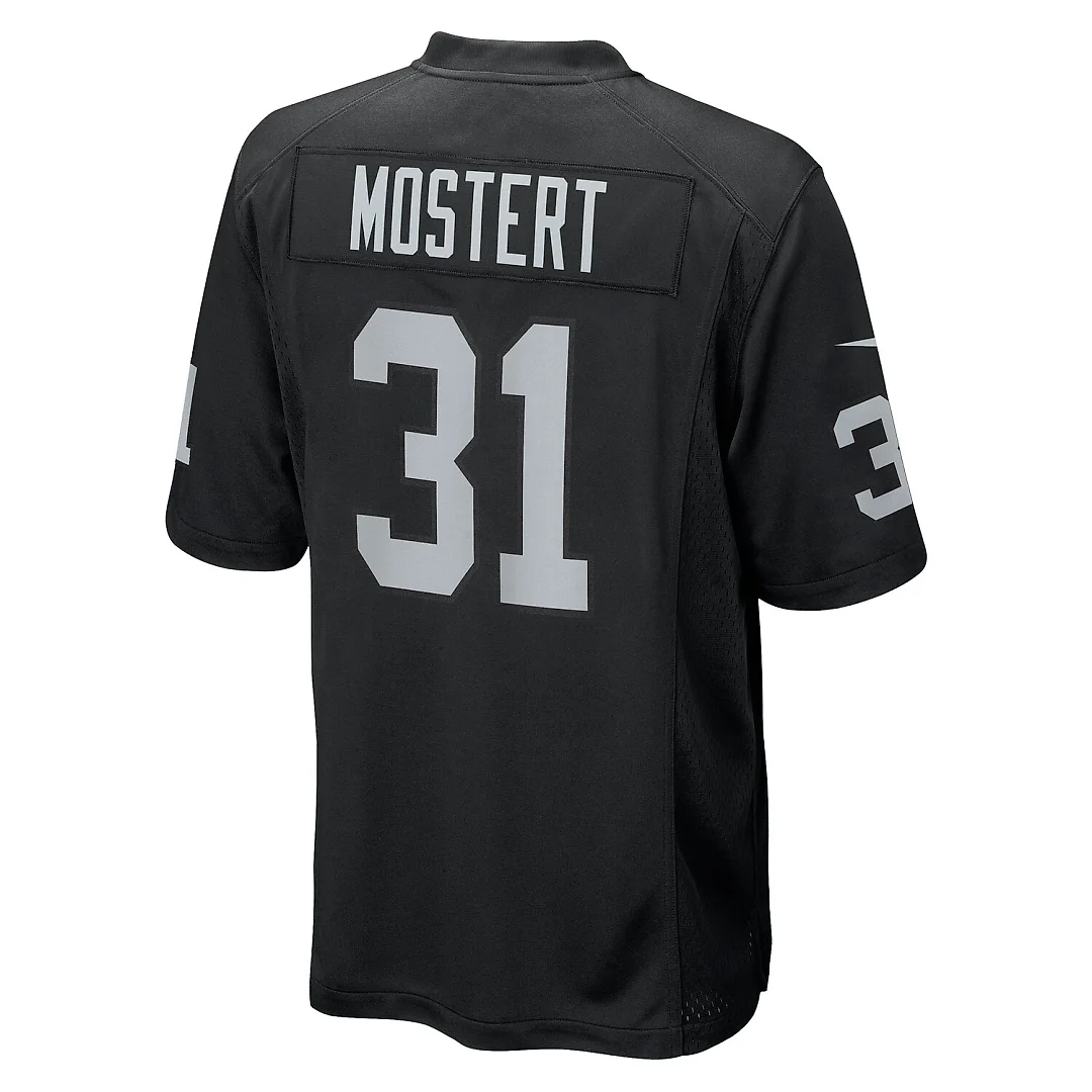 Zennovawear Raheem Mostert Las Vegas Raiders Team Game Jersey - Black