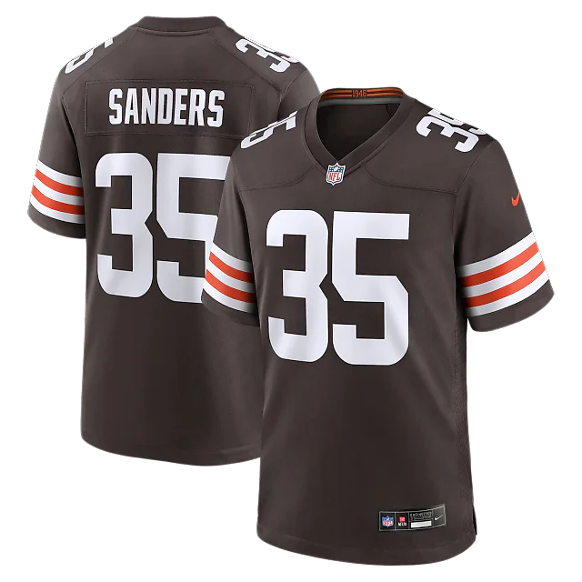 Zennovawear Raheim Sanders Cleveland Browns Team Game Jersey - Brown