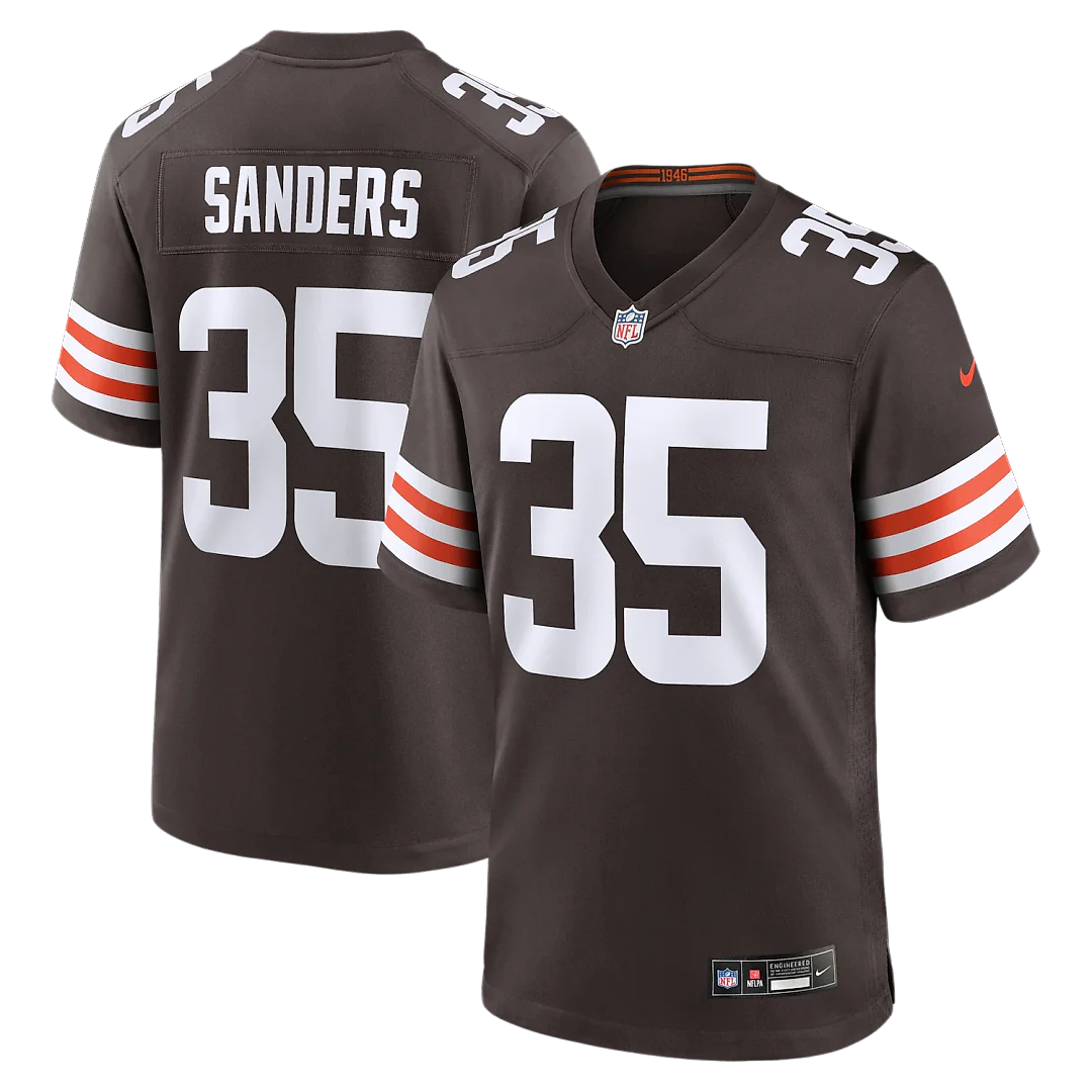 Zennovawear Raheim Sanders Cleveland Browns Team Game Jersey - Brown