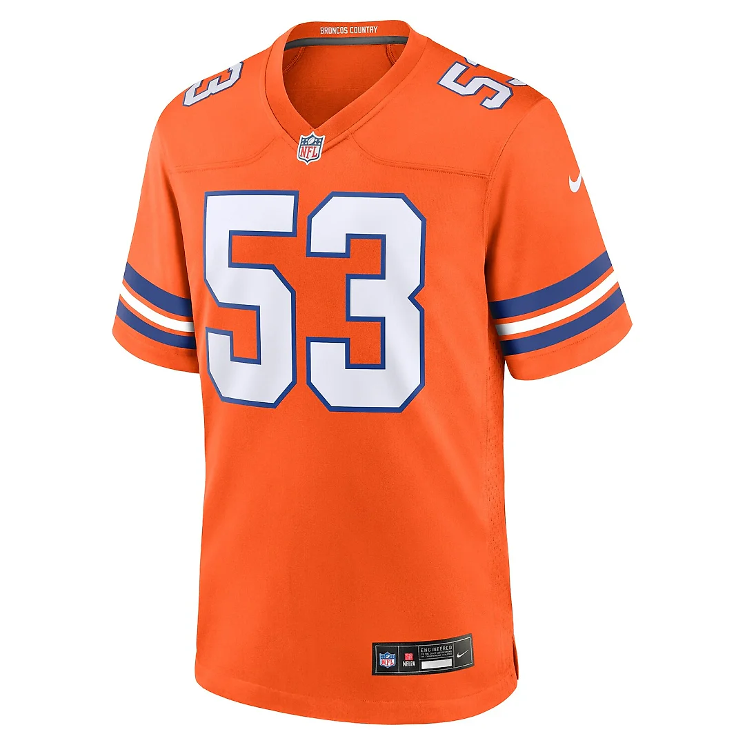 Zennovawear Randy Gradishar Denver Broncos Retired Player Alternate Game Jersey - Orange