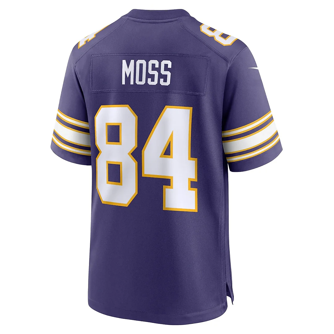 Zennovawear Randy Moss Minnesota Vikings Classic Retired Player Game Jersey - Purple