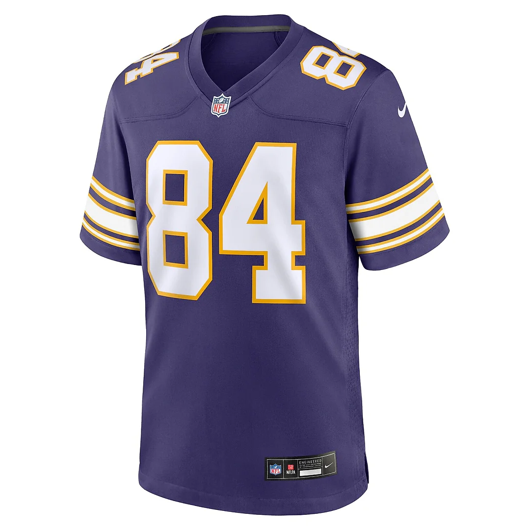 Zennovawear Randy Moss Minnesota Vikings Classic Retired Player Game Jersey - Purple