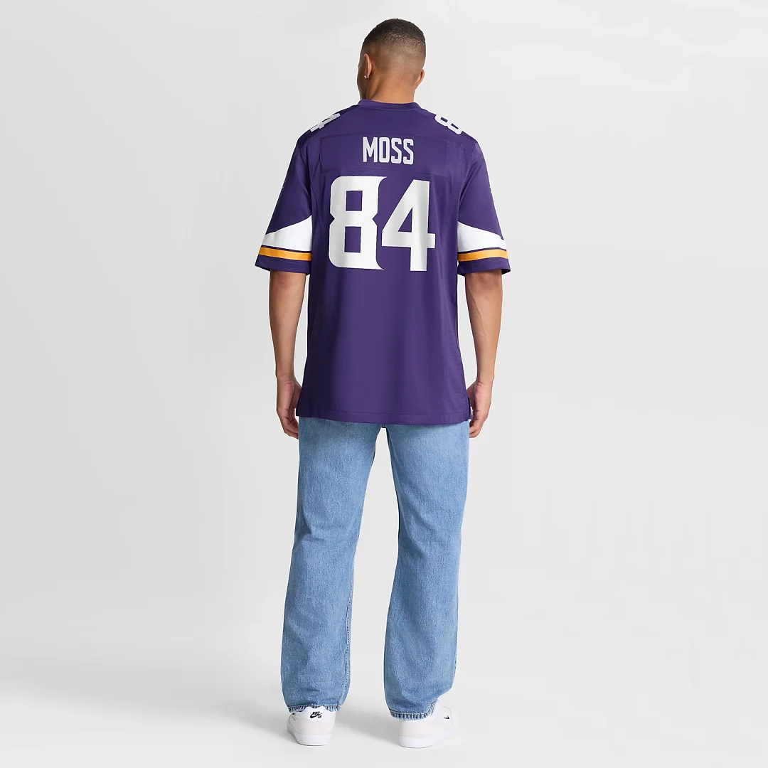 Zennovawear Randy Moss Minnesota Vikings Game Retired Player Jersey - Purple