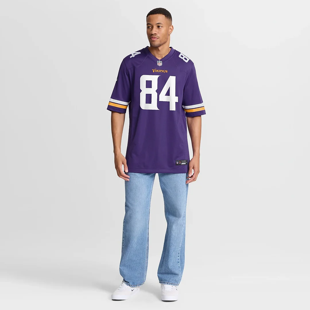 Zennovawear Randy Moss Minnesota Vikings Game Retired Player Jersey - Purple
