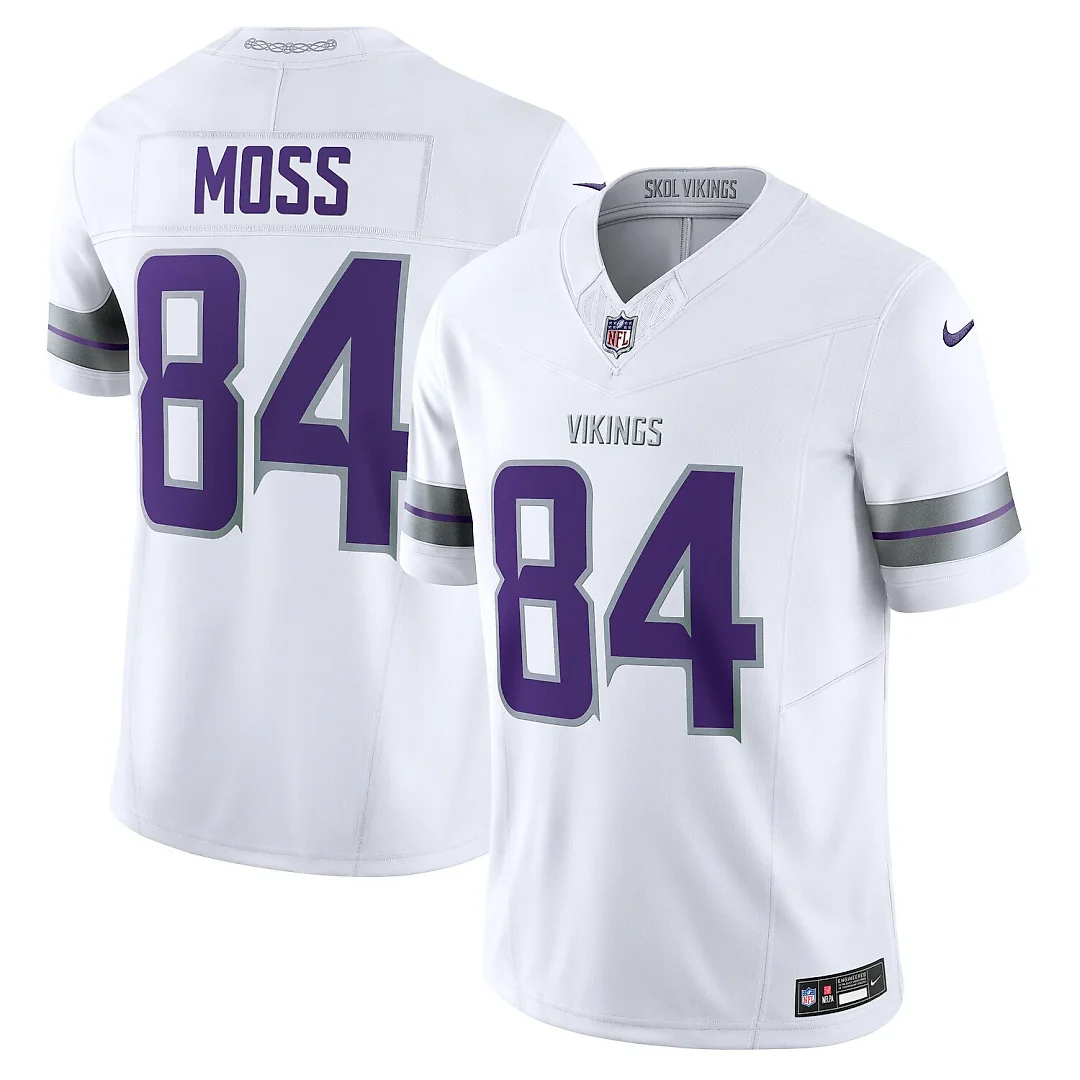 Zennovawear Randy Moss Minnesota Vikings Alternate Vapor FUSE. Retired Player Limited Jersey - White