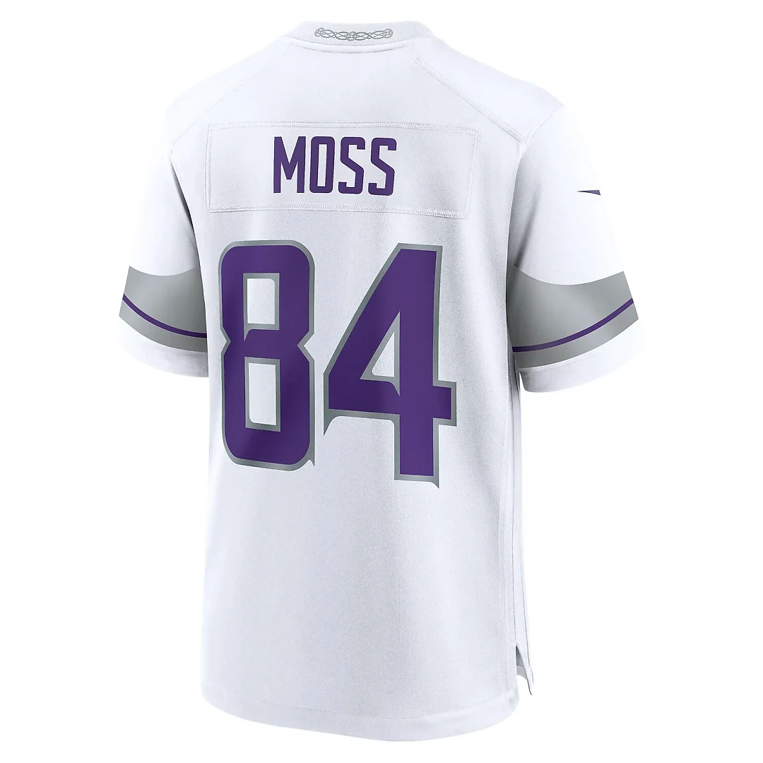 Zennovawear Randy Moss Minnesota Vikings Alternate Retired Player Game Jersey - White