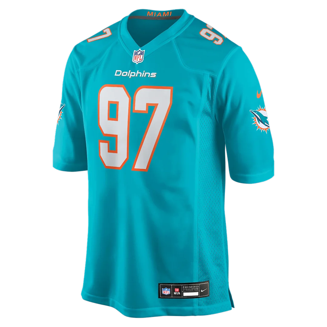 Zennovawear Rashard Lawrence Miami Dolphins Team Game Jersey - Aqua