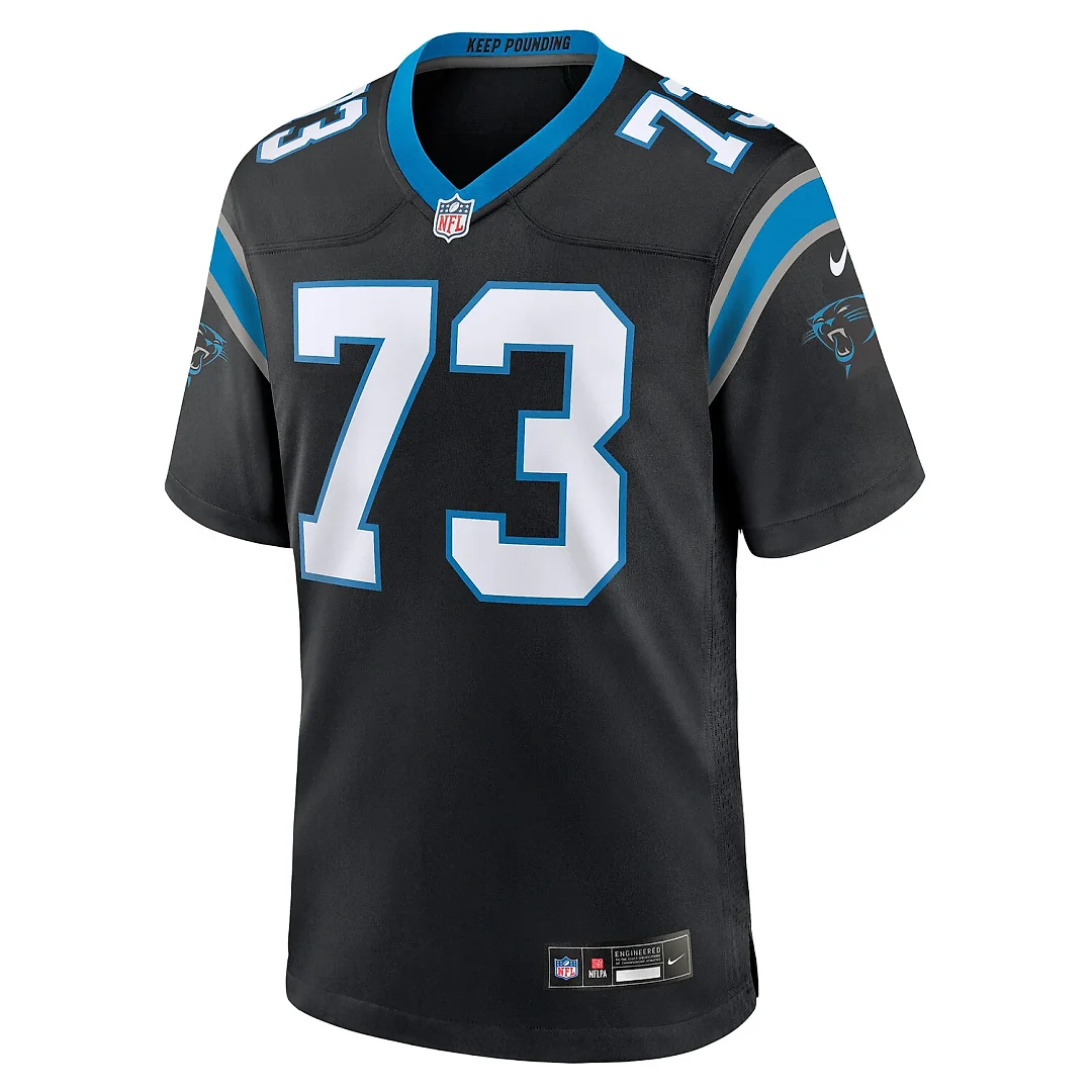 Zennovawear Rashard Lawrence Carolina Panthers Game Jersey - Black