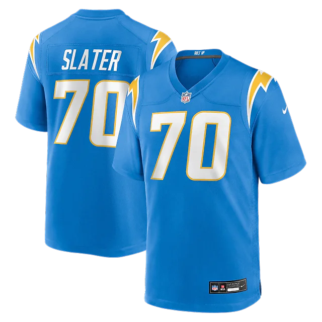 Zennovawear Rashawn Slater Los Angeles Chargers Game Jersey - Powder Blue