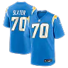 Zennovawear Rashawn Slater Los Angeles Chargers Game Jersey - Powder Blue
