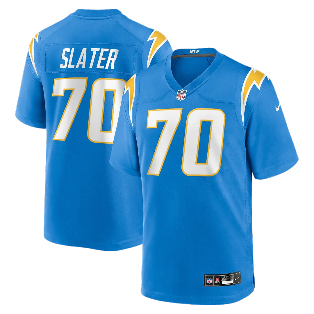 Zennovawear Rashawn Slater Los Angeles Chargers Game Jersey - Powder Blue