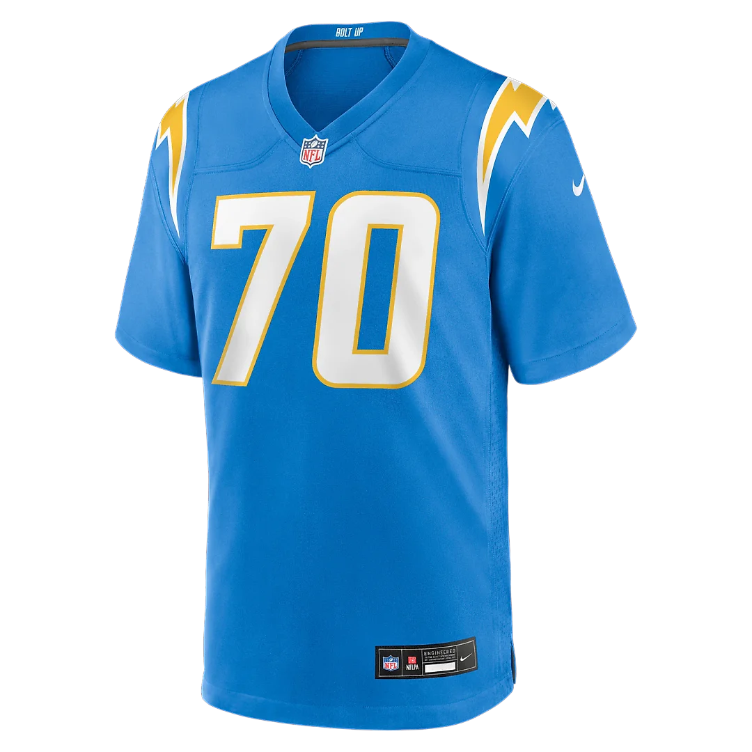 Zennovawear Rashawn Slater Los Angeles Chargers Game Jersey - Powder Blue