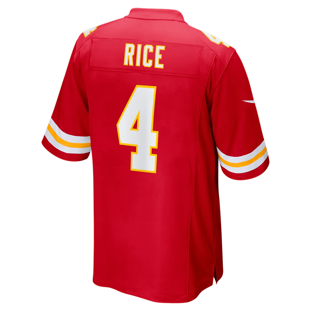 Zennovawear Rashee Rice Kansas City Chiefs Game Jersey - Red