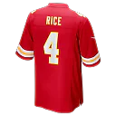 Zennovawear Rashee Rice Kansas City Chiefs Game Jersey - Red
