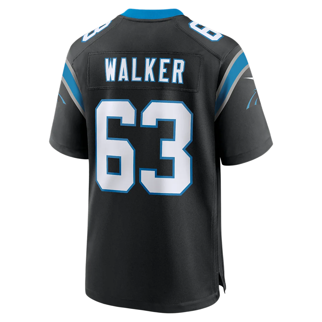 Zennovawear Rasheed Walker Carolina Panthers Team Game Jersey - Black