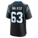 Zennovawear Rasheed Walker Carolina Panthers Team Game Jersey - Black