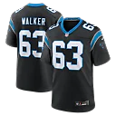 Zennovawear Rasheed Walker Carolina Panthers Team Game Jersey - Black
