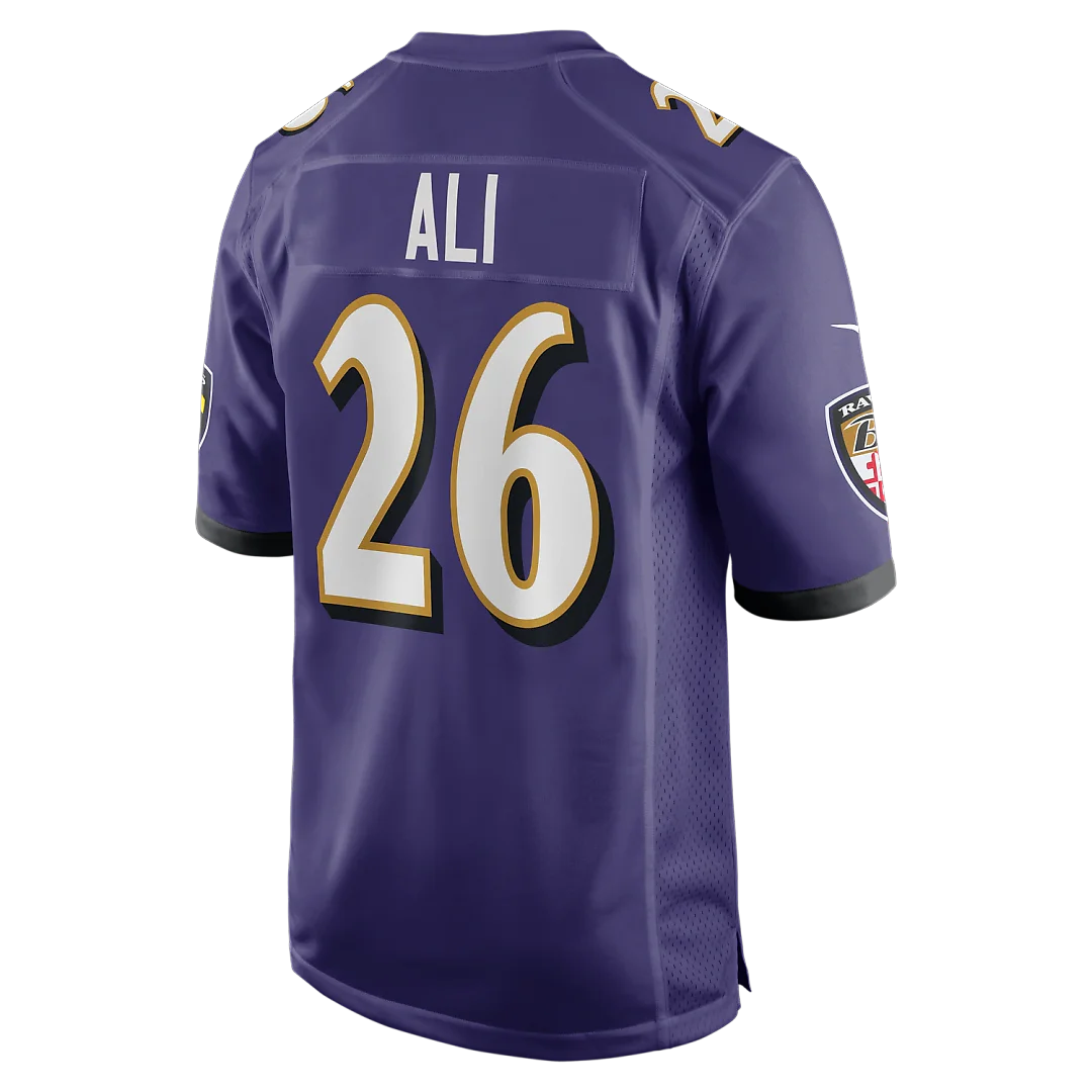 Zennovawear Rasheen Ali Baltimore Ravens Team Game Jersey - Purple
